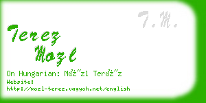 terez mozl business card